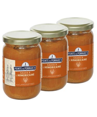 Armorican sauce with langoustines Pointe de Penmarc'h the set of 3 verrines of 190g - Delivery in 2 to 3 working days from Br