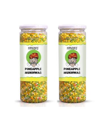 HARIBAS Pineapple Mukhwas 220gm x 2 | Mouth Fresheners | After Meal Mukhwas_Packing May Vary