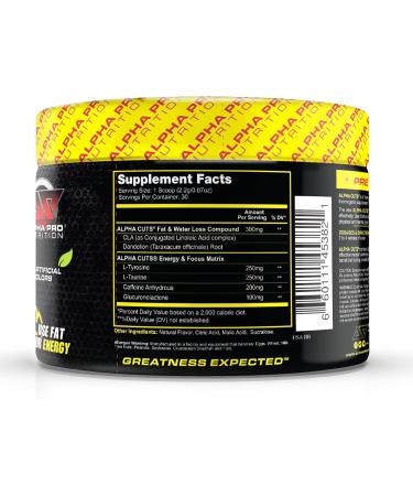 Alpha Pro Nutrition Alpha CUTS Fat Burner - Thermogenic Pre-Cardio Weight Loss Drink with CLA, Tropical Fruit Flavor - Buy Online on GoSupps.com