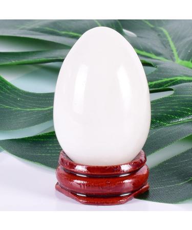 Natural Jade Yoni Protein Massage Egg Set - Enhance Pelvic Floor Muscle Exercise for Women - 45 x 30 mm - International Shipping Available - Buy Online on GoSupps.com