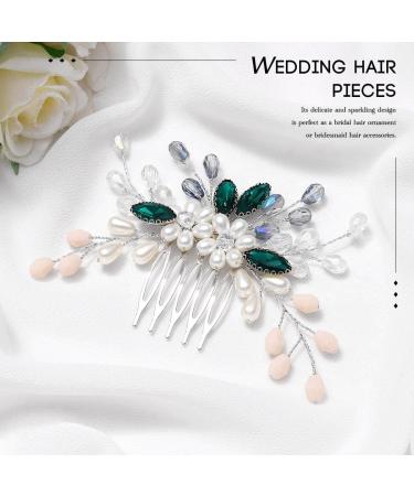 Vakkery Bride Wedding Hair Comb Silver Crystal Bridal Hair Accessories Rhinestone Prom Hair Pieces for Women and Girls - Buy Online on GoSupps.com