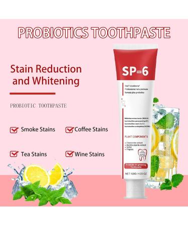 SP-6 Ultra Whitening Toothpaste | Probiotics & Fresh Breath | International Shipping - Buy Online on GoSupps.com