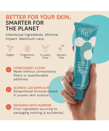 Fig.1 Retinol Body Serum Advanced Skin Booster for Crepey Skin Stretch Marks Anti-Aging & Dark Spots Glowing Non-Greasy Retinoid Treatment with Niacinamide Vitamin C & Retinol 3.4 oz - Buy Online on GoSupps.com