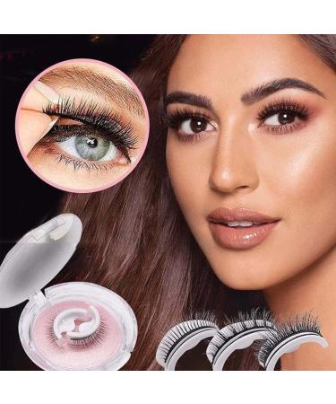 Keones Eyelashes Keones Reusable Self Adhesive Eyelashes Vintara Reusable Eyelashes Miss Actually Eye Lash Glueless Eyelashes Reusable Waterproof (L09 Natural) - Buy Online on GoSupps.com