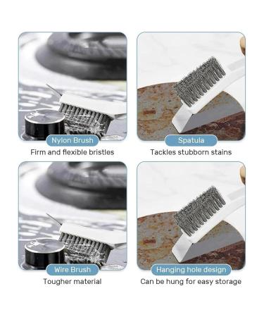 Wire Brush - Stainless Steel Minni Brushes | Wire Brushes for Cleaning Rust and Heavy Dirt | Metal Rust Remover Brushes Home Dirt Removal Gadgets for Faucets Drains Scraper Scrubber White Refer to description - Buy Online on GoSupps.com