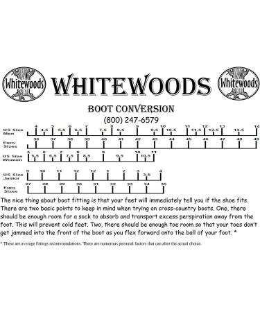 Whitewoods 424-NNN XC Cross Country Ski Boots Alpine 48 Black/White - Unisex-Adult Touring Adventure Boots - Buy Online on GoSupps.com