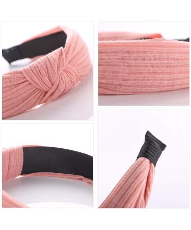 Funtopia 9 Pcs Wide Plain Turban Headband Set for Women & Girls | Fashionable Cross Knot Hair Bands in Solid Colors - Buy Online on GoSupps.com