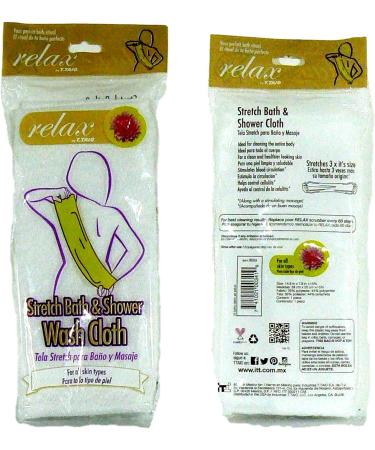 Relax Exfoliating Wash Cloth 6pk - White | Gentle Exfoliation for Smooth Skin - Buy Online on GoSupps.com