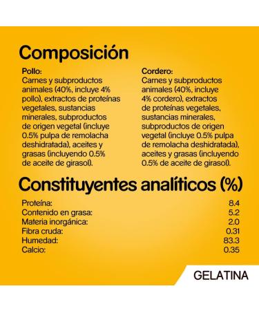 PEDIGREE Pouch Chicken & Lamb in Jelly - Wet Food for Adult Dogs - 13 multipacks of 4x100g Bags - Buy Online on GoSupps.com