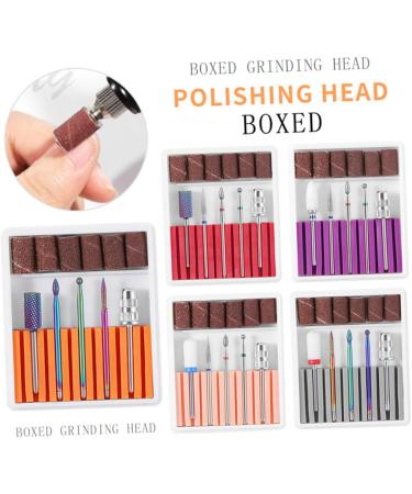 minkissy 1 Set Nail Drill Heads Pedicure Bits Nail File Bits Nail Art Equipment Electric Nail File Drill Bits Nail Drill Tool Manicure Tools Nail Drill Bits Nail Polish Grinding Head 6.5x5.5cm Pink - Buy Online on GoSupps.com