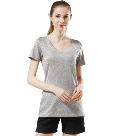 5 Pack Women's Dry Fit Workout Shirts - Short Sleeve Athletic Gym T-shirts - XX-Large - Buy Online on GoSupps.com
