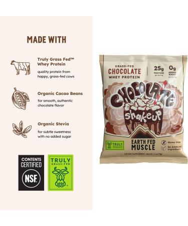 Earth Fed Muscle Title Chocolate Shakeup Irish Grass Fed Whey Protein Isolate - NSF-Certified. No Artificial Ingredients Soy Free Gluten Free Non-GMO and Hormone Free (1 Serving Chocolate) - Buy Online on GoSupps.com