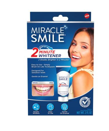 Ontel Miracle Teeth Whitener - Activated Coconut Charcoal Powder Unflavored 0.71 Ounce (Pack of 1)