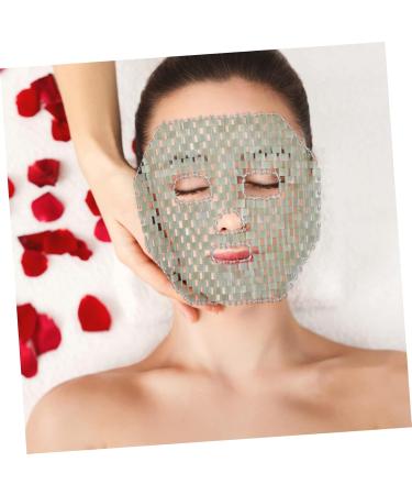 Beatifufu Jade Mask Sleep Mask Cooling Facial Sleeping Mask Soothing Mask Jade Facial Green Quartz Mask Facial Tools Sleeping Cooling Anti-Aging Facemask - Buy Online on GoSupps.com