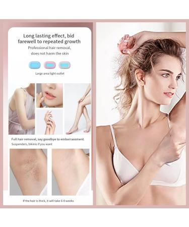 Permanent Painless Laser Hair Removal Device for Women - 999,999 Flashes, 5 Energy Levels, 2 Modes - Ideal for Face, Body, Bikini - Gold+White - Buy Online on GoSupps.com