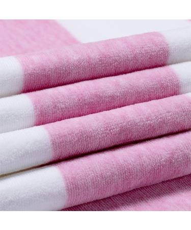HEMBAY Fluffy Oversized Beach Towel - Rose Red Striped 70 x 35 Inch Cotton Pool Towel - Buy Online on GoSupps.com