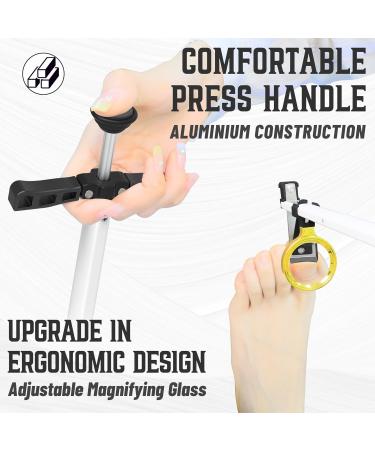 24 Foldable Long Handle Toenail Clippers with Magnifying Glass - Easy Reach Tool for Seniors Obese & Pregnant Women - 60CM Bending-Free Solution - Buy Online on GoSupps.com