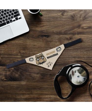 PrintPlanet Dog Scarf with Custom Name or Text | Guard Dog Design - Size S - Buy Online on GoSupps.com