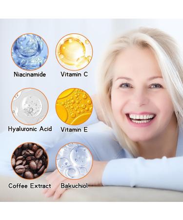 Vitamin C Serum for Face Hyaluronic Acid Serum for Face Vitamin C Serum for Face with Vitamin E & Nicotinamide Fade Aging Wrinkles & Anti Aging Even Skin Tone Lifting Face Moisturiser for Women & Men - Buy Online on GoSupps.com