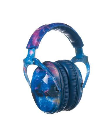 PROTEAR SNR 28 dB Ear Defenders for Kids- Noise Cancelling Ear Muffs Hearing Protectors for Children Toddler Baby Perfect for Concerts Study(Blue Nebula) 15*13*10cm Blue Nebula