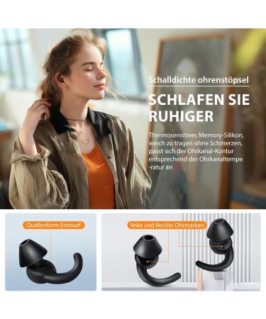 Reusable Silicone Ear Plugs for Sleeping | Noise Reduction SNR 33-36dB | Washable Hearing Protection | Ideal for Travel & Learning - Gray - Buy Online on GoSupps.com