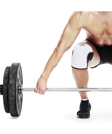 Rehband 7mm Neopren Kniebandage f r Kraftsport & Fitness Flexible rutschfeste Kniesch tzer f r M nner & Frauen Wei 1 St ck L - Buy Online on GoSupps.com