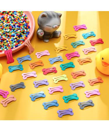 40 Pieces Cute 1 Inch Pet Hair Clips - Multicolor Puppy Dog Barrettes - Small Bone Snap Hair Accessories for Grooming Bows - Buy Online on GoSupps.com