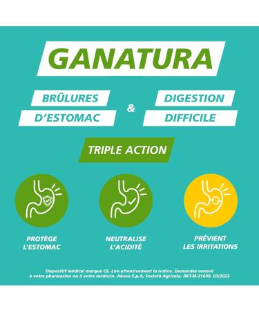 GANatura - 100% Natural - Heartburn and difficult digestion - 14 Tablets - Buy Online on GoSupps.com