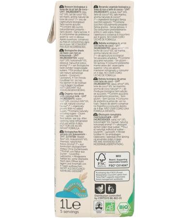 Rice Drink Coconut Flavour Gluten-Free BIO 1 l - Lima - Buy Online on GoSupps.com