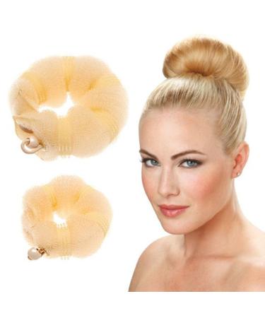 JYtop Ring zum Formen von Dutts Beauty Buns zum Haarstyling drehbarer Ring 2 pieces