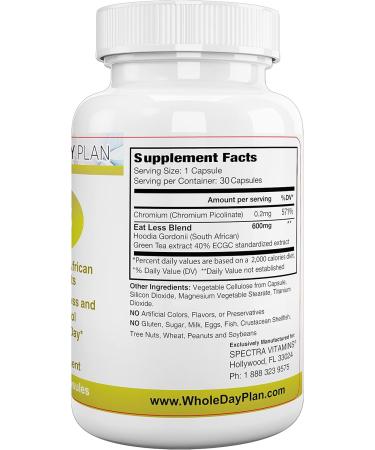 WHOLE DAY Plan Weight Loss Pills - Fast Appetite Suppressant & Fat Burner for Men & Women - 30 Capsules Made in USA - Buy Online on GoSupps.com