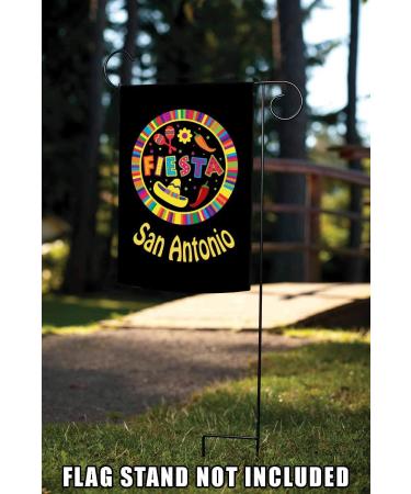 Toland Home Garden Fiesta Pin-San Antonio Cinco de Mayo Flag 12x18 Inch Double Sided Outdoor Party Flag - Buy Online on GoSupps.com