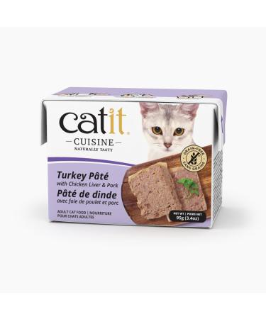 Catit Cuisine Turkey P t with Chicken Liver & Pork 95 g Cat Food Wet Cat Food Cat Food Wet Nourriture Pour Chat Cat Wet Food Chat Kitten Food Kitten Wet Food Canned Cat Food Nourriture Chat