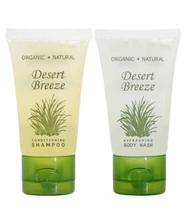 Desert Breeze Shampoo and Body Wash Travel Size Hotel Toiletries 1 oz. Flip Cap (Case of 20)