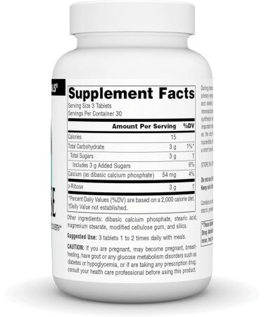 Source Naturals D-Ribose for Workout & Energy - 90 Tablets for Recovery & Performance - Buy Internationally - Buy Online on GoSupps.com