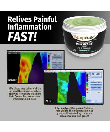 Hempvana Platinum Pain Cream 4oz - Fast Relief for Inflammation, Muscle & Arthritis - Buy Online on GoSupps.com