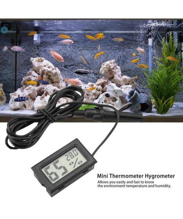 GUDOQI Digital Thermometer Hygrometer - 4 Pack Mini Temperature & Moisture Meters for Reptiles Incubators Aquariums Greenhouses Cars & Home - Model B - Buy Online on GoSupps.com
