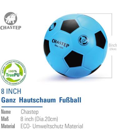 Buy Chastep 8 Foam Soccer Ball - Safe & Soft Kick Ball for Children & Beginners - Blue/Black - Buy Online on GoSupps.com