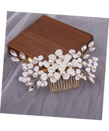 FRCOLOR Hair Accessories Pearl Hair Pin Hairpin Wedding Hair Comb Women Headdress Hair Clips Bride Headpieces for Wedding Barrettes for Hair Pearl Headpiece Hair Comb Clip - Buy Online on GoSupps.com