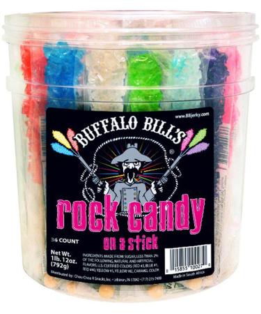 Buffalo Bills Mixed Rock Candy On A Stick - 36-ct Tub Assorted Flavors - Buy Online on GoSupps.com