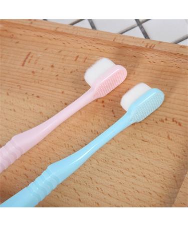 Soft Manual Toothbrush Set - 4 Pieces for Gentle Cleaning | Ideal for Sensitive Gums & Kids | Extra Switch (Pink) - Buy Online on GoSupps.com