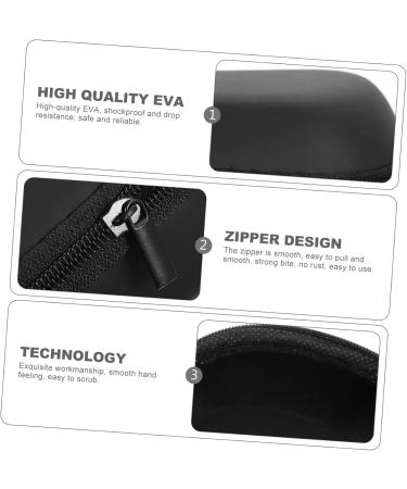 Minkissy 6-Pack Razor Storage Bag | Hard Case for Electric Shaver & Trimmer | Durable Anti-Case & Holder | Portable EVA Travel Suitcase - Schwarz - Buy Online on GoSupps.com