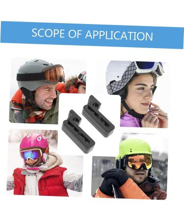 Magiclulu 5 Pairs of Helmet Mask Hooks | Outdoor Ski & Snowboard Accessories | Secure Connections for Ski & Bicycle Helmets - Buy Online on GoSupps.com
