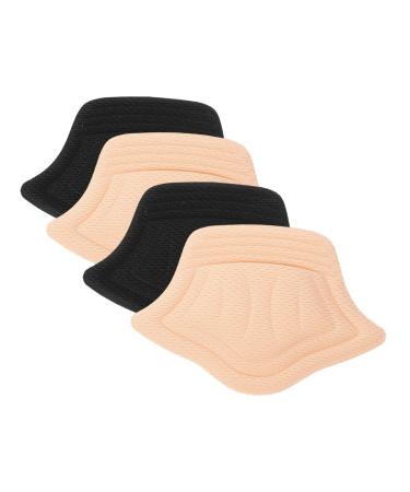 NOLITOY 4 Pairs Sneaker Heel Stickers Shoe Heel Liner High Heel Liner Sneakers Heel Inserts Shoe Heel Grip Sneaker Heel Pad Heel Slip Pads Protector Anti Drop Heel Men and Women Sponge