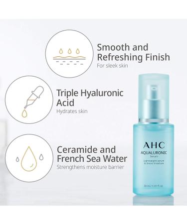 AHC Hydrating Aqualuronic Face Serum Korean Skincare 30 ml - Buy Online on GoSupps.com