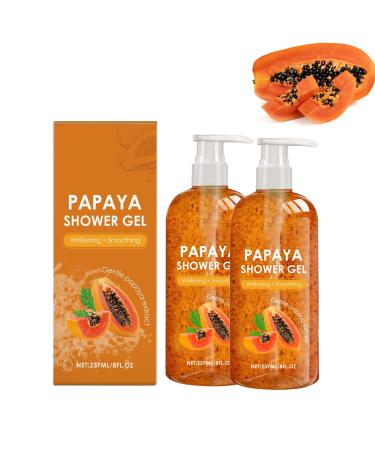 Generisch Papaya Exfoliating Shower Gel with Organic Paya Extract a Pleasant Fruity Scent Brightening and Smoothing Gentle and Fresh Cleansing for Radiant and Soft Skin (2)