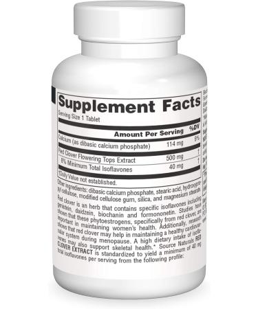 Buy Source Naturals Red Clover Extract 500mg Tablets - 30 Count for Best Health Benefits | International Shipping Available - Buy Online on GoSupps.com