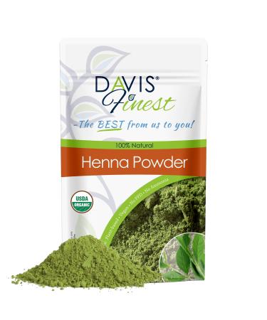 Davis Finest Organic Henna Powder Natural Hair Dye Colour 100g PPD-Free Hair Dye 100 g (Pack of 1)
