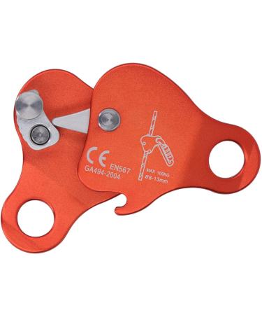 Alomejor Aluminum Alloy Climbing Rope Gripper - Self-Protecting Via Ferrata Clamp for 8-13mm Ropes - Outdoor Climbing Gear - Orange - Buy Online on GoSupps.com