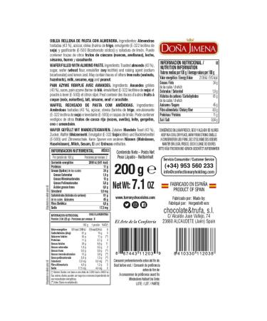 DO A JIMENA Almonds with Turr n Filling - Artisan Christmas Sweet 200g | High-Quality International Shipping - Buy Online on GoSupps.com